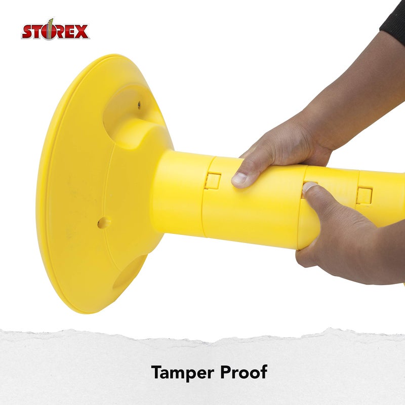 Storex كرسي ويجل من ستوركس - مقعد نشط ومرن للفصول الدراسية والدراسة في المنزل، ارتفاع قابل للتعديل من 12 إلى 18 بوصة، أصفر (00303U01C) - Image 5